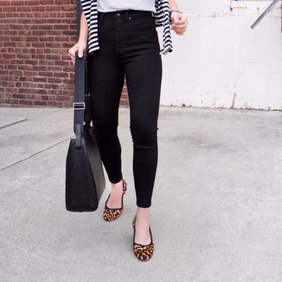 Everlane Denim - Everlane Black The High-Rise Skinny Ankle Jeans size 26